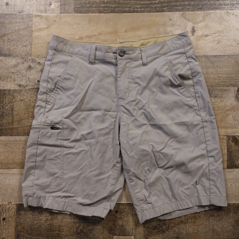 Eddie Bauer Men’s Outdoor Cargo Shorts Size‎ 32 Gray Performance Stretch
